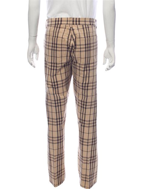 burberry grey tartan pants